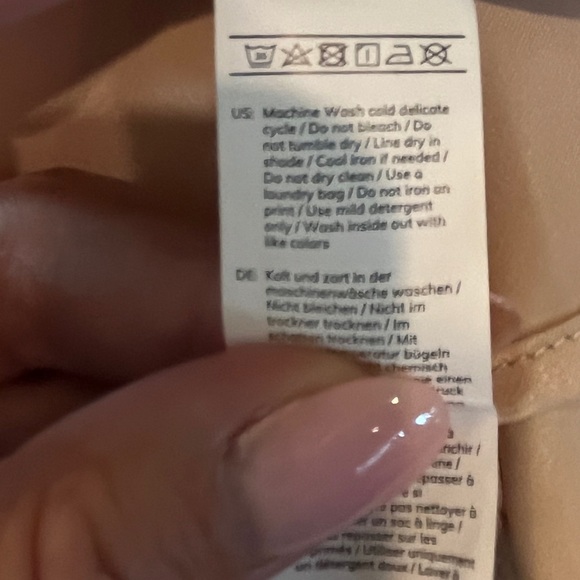 NWT Cupshe Ramla Champagne One Shoulder Flared Sleeve Ruched Draped Dress Sm - Picture 14 of 15